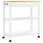 vidaXL Küchenwagen MONZA 84x40x90 cm Massivholz Kiefer vidaXL Küchenwagen MONZA 84x40x90 cm Massivholz Kiefer
