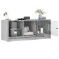 vidaXL TV-Schrank mit Glastüren Grau Sonoma 102x37x42 cm vidaXL TV-Schrank mit Glastüren Grau Sonoma 102x37x42 cm