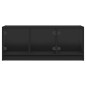 vidaXL TV-Schrank mit Glastüren Schwarz 102x37x42 cm vidaXL TV-Schrank mit Glastüren Schwarz 102x37x42 cm