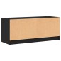 vidaXL TV-Schrank mit Glastüren Schwarz 102x37x42 cm vidaXL TV-Schrank mit Glastüren Schwarz 102x37x42 cm