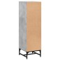 vidaXL Highboard mit Glastüren Betongrau 35x37x120 cm vidaXL Highboard mit Glastüren Betongrau 35x37x120 cm