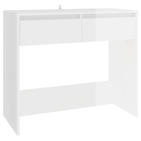 vidaXL Konsolentisch Hochglanz-Weiß 89x41x76,5 cm Holzwerkstoff