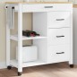 vidaXL Küchenwagen MONZA 84x40x90 cm Massivholz Kiefer vidaXL Küchenwagen MONZA 84x40x90 cm Massivholz Kiefer