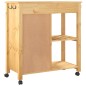 vidaXL Küchenwagen MONZA 84x40x90 cm Massivholz Kiefer vidaXL Küchenwagen MONZA 84x40x90 cm Massivholz Kiefer