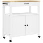 vidaXL Küchenwagen MONZA 84x40x90 cm Massivholz Kiefer vidaXL Küchenwagen MONZA 84x40x90 cm Massivholz Kiefer