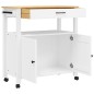 vidaXL Küchenwagen MONZA 84x40x90 cm Massivholz Kiefer vidaXL Küchenwagen MONZA 84x40x90 cm Massivholz Kiefer