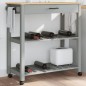 vidaXL Küchenwagen MONZA 84x40x90 cm Massivholz Kiefer vidaXL Küchenwagen MONZA 84x40x90 cm Massivholz Kiefer
