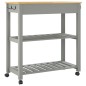 vidaXL Küchenwagen MONZA 84x40x90 cm Massivholz Kiefer vidaXL Küchenwagen MONZA 84x40x90 cm Massivholz Kiefer