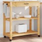 vidaXL Küchenwagen MONZA 84x40x90 cm Massivholz Kiefer vidaXL Küchenwagen MONZA 84x40x90 cm Massivholz Kiefer