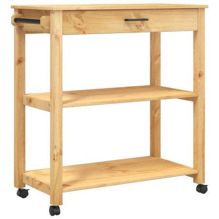 vidaXL Küchenwagen MONZA 84x40x90 cm Massivholz Kiefer