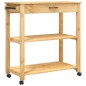 vidaXL Küchenwagen MONZA 84x40x90 cm Massivholz Kiefer vidaXL Küchenwagen MONZA 84x40x90 cm Massivholz Kiefer