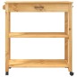 vidaXL Küchenwagen MONZA 84x40x90 cm Massivholz Kiefer vidaXL Küchenwagen MONZA 84x40x90 cm Massivholz Kiefer