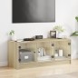 vidaXL TV-Schrank mit Glastüren Sonoma-Eiche 102x37x42 cm vidaXL TV-Schrank mit Glastüren Sonoma-Eiche 102x37x42 cm