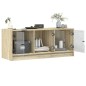 vidaXL TV-Schrank mit Glastüren Sonoma-Eiche 102x37x42 cm vidaXL TV-Schrank mit Glastüren Sonoma-Eiche 102x37x42 cm