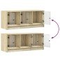 vidaXL TV-Schrank mit Glastüren Sonoma-Eiche 102x37x42 cm vidaXL TV-Schrank mit Glastüren Sonoma-Eiche 102x37x42 cm