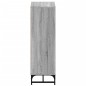 vidaXL Highboard mit Glastüren Grau Sonoma 35x37x120 cm vidaXL Highboard mit Glastüren Grau Sonoma 35x37x120 cm