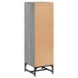 vidaXL Highboard mit Glastüren Grau Sonoma 35x37x120 cm vidaXL Highboard mit Glastüren Grau Sonoma 35x37x120 cm