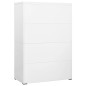 vidaXL Aktenschrank Weiß 90x46x134 cm Stahl vidaXL Aktenschrank Weiß 90x46x134 cm Stahl