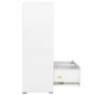 vidaXL Aktenschrank Weiß 90x46x134 cm Stahl vidaXL Aktenschrank Weiß 90x46x134 cm Stahl