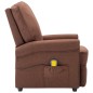 vidaXL Massagesessel Braun Stoff vidaXL Massagesessel Braun Stoff