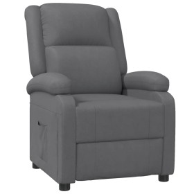 vidaXL Relaxsessel Grau Kunstleder