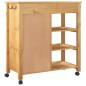 vidaXL Küchenwagen MONZA 84x40x90 cm Massivholz Kiefer vidaXL Küchenwagen MONZA 84x40x90 cm Massivholz Kiefer
