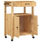 vidaXL Küchenwagen MONZA 60x40x90 cm Massivholz Kiefer vidaXL Küchenwagen MONZA 60x40x90 cm Massivholz Kiefer