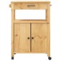 vidaXL Küchenwagen MONZA 60x40x90 cm Massivholz Kiefer vidaXL Küchenwagen MONZA 60x40x90 cm Massivholz Kiefer