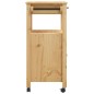 vidaXL Küchenwagen MONZA 60x40x90 cm Massivholz Kiefer vidaXL Küchenwagen MONZA 60x40x90 cm Massivholz Kiefer