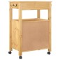 vidaXL Küchenwagen MONZA 60x40x90 cm Massivholz Kiefer vidaXL Küchenwagen MONZA 60x40x90 cm Massivholz Kiefer