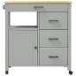 vidaXL Küchenwagen MONZA 84x40x90 cm Massivholz Kiefer vidaXL Küchenwagen MONZA 84x40x90 cm Massivholz Kiefer