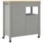 vidaXL Küchenwagen MONZA 84x40x90 cm Massivholz Kiefer vidaXL Küchenwagen MONZA 84x40x90 cm Massivholz Kiefer