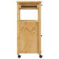 vidaXL Küchenwagen MONZA 48x40x90 cm Massivholz Kiefer vidaXL Küchenwagen MONZA 48x40x90 cm Massivholz Kiefer