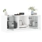 vidaXL TV-Schrank mit Glastüren Weiß 102x37x42 cm vidaXL TV-Schrank mit Glastüren Weiß 102x37x42 cm