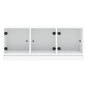 vidaXL TV-Schrank mit Glastüren Weiß 102x37x42 cm vidaXL TV-Schrank mit Glastüren Weiß 102x37x42 cm