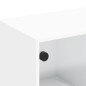 vidaXL TV-Schrank mit Glastüren Weiß 102x37x42 cm vidaXL TV-Schrank mit Glastüren Weiß 102x37x42 cm
