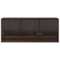 vidaXL TV-Schrank mit Glastüren Braun Eichen-Optik 102x37x42 cm vidaXL TV-Schrank mit Glastüren Braun Eichen-Optik 102x37x42 cm