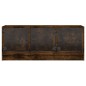 vidaXL TV-Schrank mit Glastüren Räuchereiche 102x37x42 cm vidaXL TV-Schrank mit Glastüren Räuchereiche 102x37x42 cm