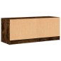 vidaXL TV-Schrank mit Glastüren Räuchereiche 102x37x42 cm vidaXL TV-Schrank mit Glastüren Räuchereiche 102x37x42 cm