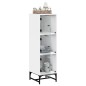 vidaXL Highboard mit Glastüren Weiß 35x37x120 cm vidaXL Highboard mit Glastüren Weiß 35x37x120 cm