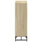 vidaXL Highboard mit Glastüren Sonoma-Eiche 35x37x120 cm vidaXL Highboard mit Glastüren Sonoma-Eiche 35x37x120 cm