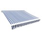 vidaXL Markisenbespannung Canvas Blau & Weiß 3 x 2,5 m (ohne Rahmen) vidaXL Markisenbespannung Canvas Blau & Weiß 3 x 2,5 m (ohne Rahmen)