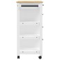 vidaXL Küchenwagen MONZA 84x40x90 cm Massivholz Kiefer vidaXL Küchenwagen MONZA 84x40x90 cm Massivholz Kiefer