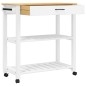 vidaXL Küchenwagen MONZA 84x40x90 cm Massivholz Kiefer vidaXL Küchenwagen MONZA 84x40x90 cm Massivholz Kiefer
