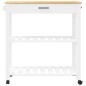 vidaXL Küchenwagen MONZA 84x40x90 cm Massivholz Kiefer vidaXL Küchenwagen MONZA 84x40x90 cm Massivholz Kiefer
