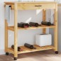 vidaXL Küchenwagen MONZA 84x40x90 cm Massivholz Kiefer vidaXL Küchenwagen MONZA 84x40x90 cm Massivholz Kiefer