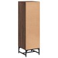 vidaXL Highboard mit Glastüren Braun Eichen-Optik 35x37x120 cm vidaXL Highboard mit Glastüren Braun Eichen-Optik 35x37x120 cm