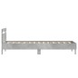 vidaXL Bettgestell mit Kopfteil Betongrau 90x190 cm Holzwerkstoff vidaXL Bettgestell mit Kopfteil Betongrau 90x190 cm Holzwerkstoff