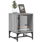 vidaXL Nachttisch mit Glastür Grau Sonoma 35x37x50 cm vidaXL Nachttisch mit Glastür Grau Sonoma 35x37x50 cm