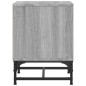 vidaXL Nachttisch mit Glastür Grau Sonoma 35x37x50 cm vidaXL Nachttisch mit Glastür Grau Sonoma 35x37x50 cm